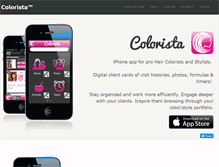 Tablet Screenshot of coloristapp.com